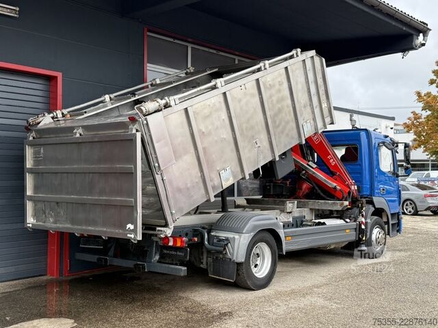 Tipvogn MERCEDES-BENZ Atego 1524 Kadaver FASSI Kran Kipphydr. Klima