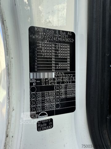 Φορτηγό με επίπεδη καρότσα MAN TGS 28.440 6X4H-4 Atlas 290 bis 24 Meter