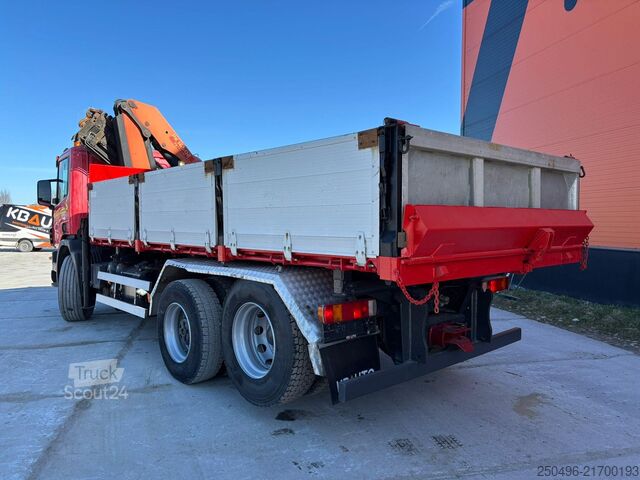 Kipper mit Kran Scania P 114 6x2 PK 16205 / BOX L=5404 mm