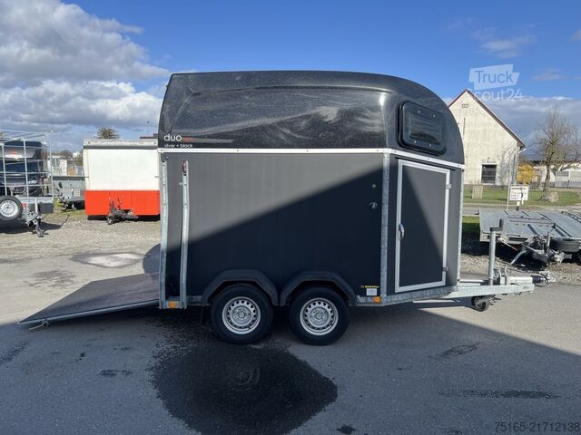 Hestetransporthenger Böckmann Duo Esprit silver+black SK ALB Pferdeanhänger