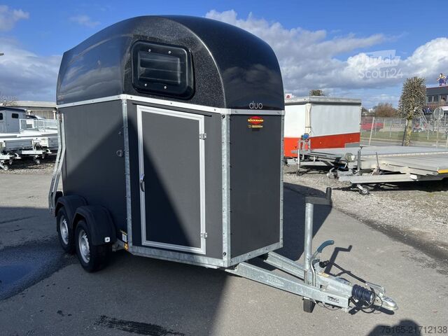 Hestetransporthenger Böckmann Duo Esprit silver+black SK ALB Pferdeanhänger