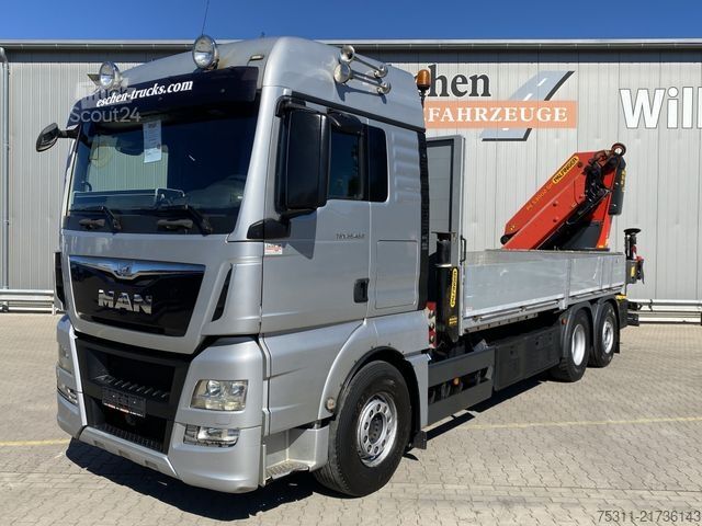 Kravas automašīnai uzstādīts celtnis MAN TGX 26.480 LL Palfinger PK 53002SHB aus 2017
