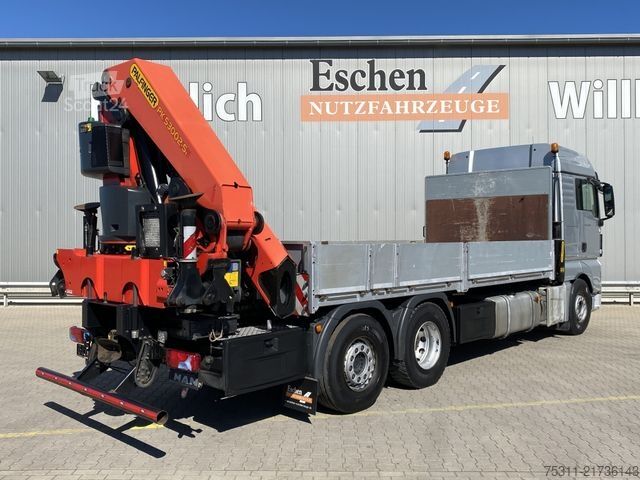 Kravas automašīnai uzstādīts celtnis MAN TGX 26.480 LL Palfinger PK 53002SHB aus 2017