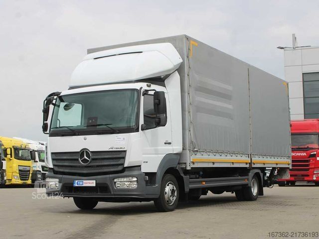 Βαν με κουρτίνα πλευράς MERCEDES-BENZ ATEGO 816, EURO 6, TAIL LIFT, SIDEWALLS