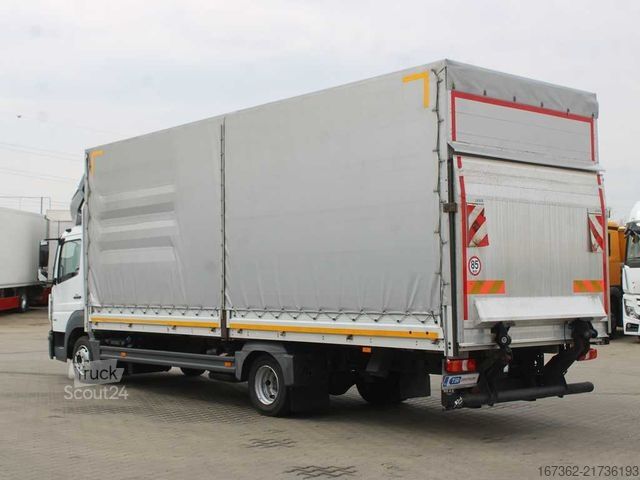 Βαν με κουρτίνα πλευράς MERCEDES-BENZ ATEGO 816, EURO 6, TAIL LIFT, SIDEWALLS