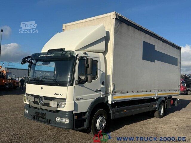 Planbil med presenning Mercedes-Benz Atego 1224 Schiebeplane L+R Edscha MBB LBW 1,5T