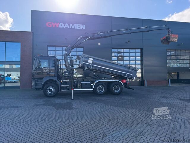 Benne à 3 côtés MAN TGS 33.470 6x4 3 zijdige Kipper/ Hiab 188 B-3 E...