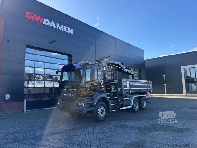 Benne à 3 côtés MAN TGS 33.470 6x4 3 zijdige Kipper/ Hiab 188 B-3 E...