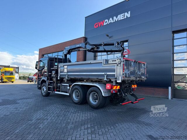 Benne à 3 côtés MAN TGS 33.470 6x4 3 zijdige Kipper/ Hiab 188 B-3 E...