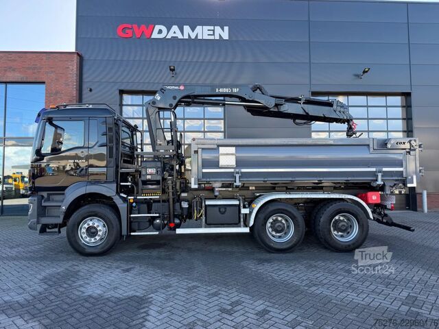Benne à 3 côtés MAN TGS 33.470 6x4 3 zijdige Kipper/ Hiab 188 B-3 E...