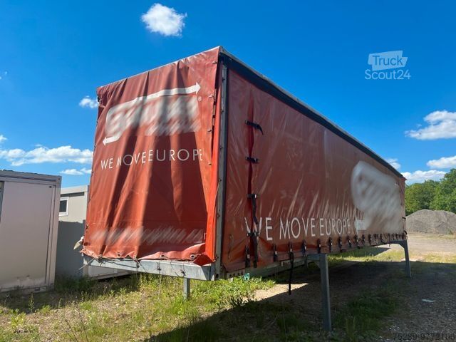 Zema profila puspiekabe  Tieflader Aufbau Plane Abnehmbar