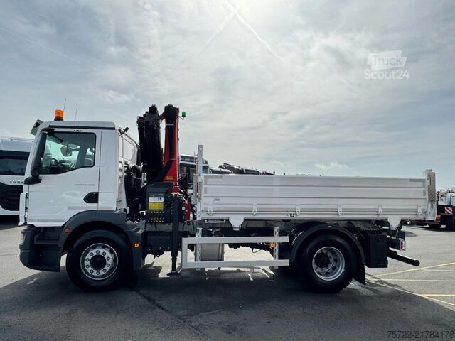 Трехсторонний опрокидыватель MAN TGM 18.320 4x2 BB 3-Seiten Krankipper Palfinger