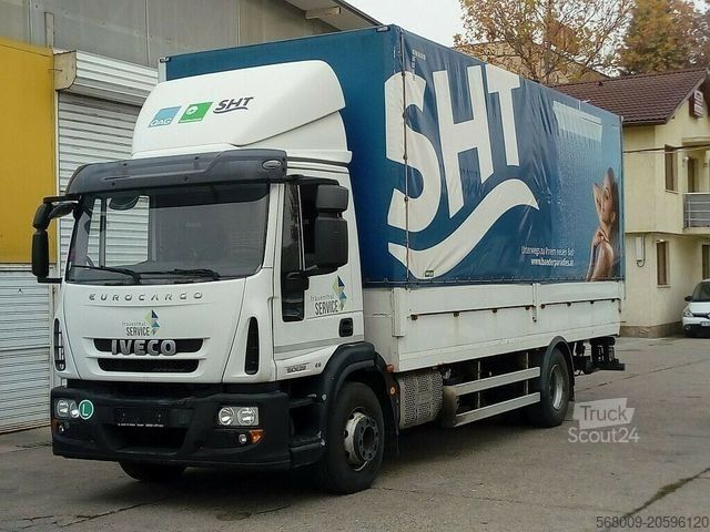 Tenteli düz yataklı kamyon IVECO 150E28,LBW,Euro-5