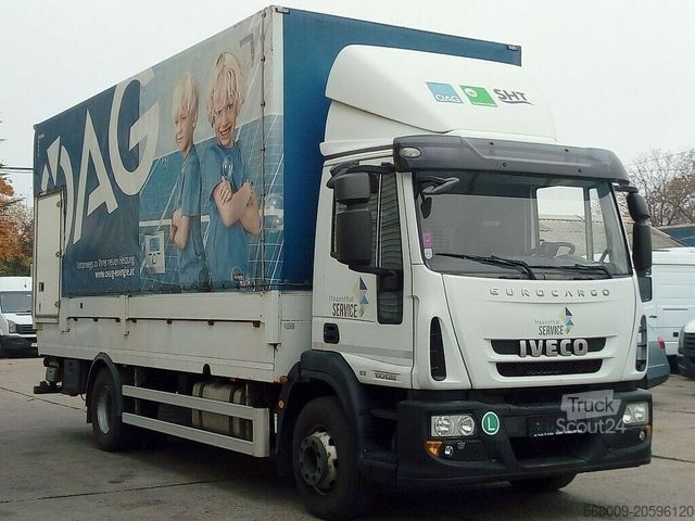 Tenteli düz yataklı kamyon IVECO 150E28,LBW,Euro-5