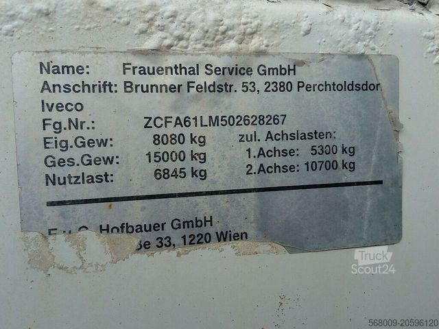 Tenteli düz yataklı kamyon IVECO 150E28,LBW,Euro-5