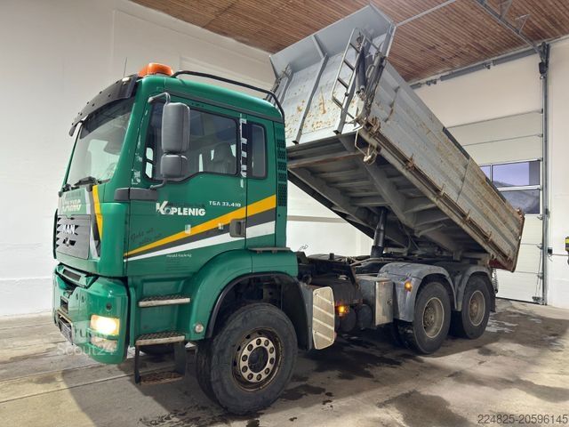 Trīspusējs kravas pašizgāzējs MAN TGA 33.413 FDK DREISEITENKIPPER BLATT SCHALTER