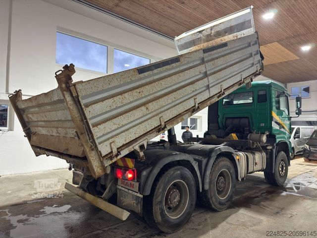 Camión volquete trilateral MAN TGA 33.413 FDK DREISEITENKIPPER BLATT SCHALTER