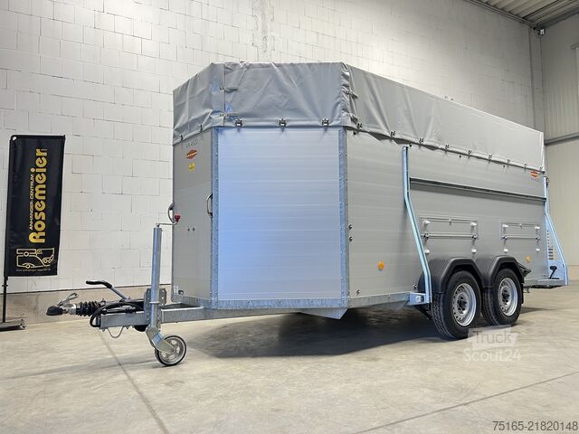 прицеп для перевозки скота Böckmann VA 4520/35 Plane Viehanhänger