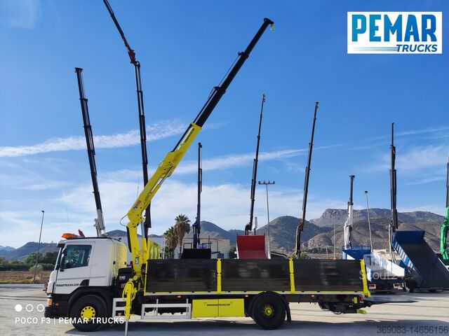 Truck crane SCANIA P 250 GRUA CAJA FIJA