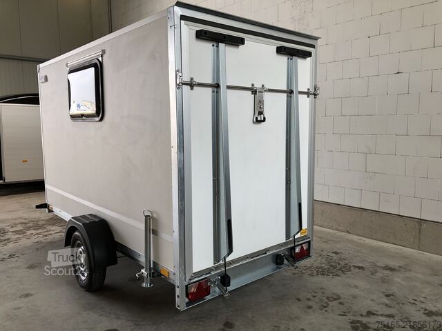 κλειστό ρυμουλκούμενο Blyss F1330HD Rampe Tür 2 Fenster Kofferanhänger
