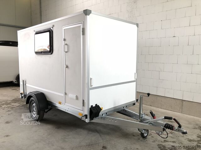 κλειστό ρυμουλκούμενο Blyss F1330HD Rampe Tür 2 Fenster Kofferanhänger