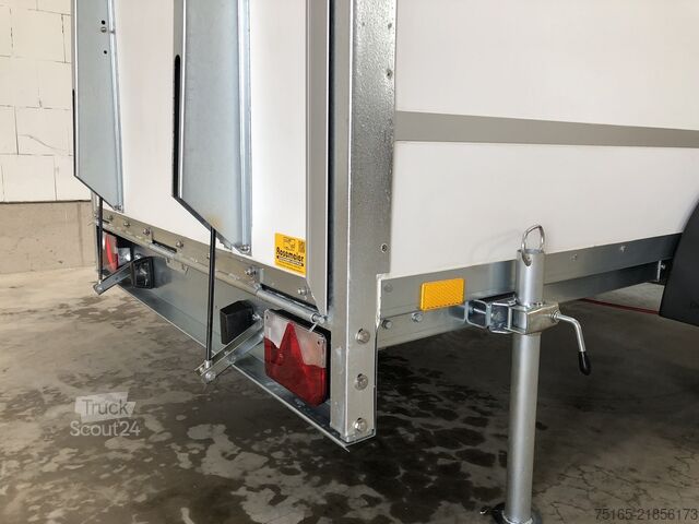 Kofferanhänger Blyss F1330HD Rampe Tür 2 Fenster Kofferanhänger