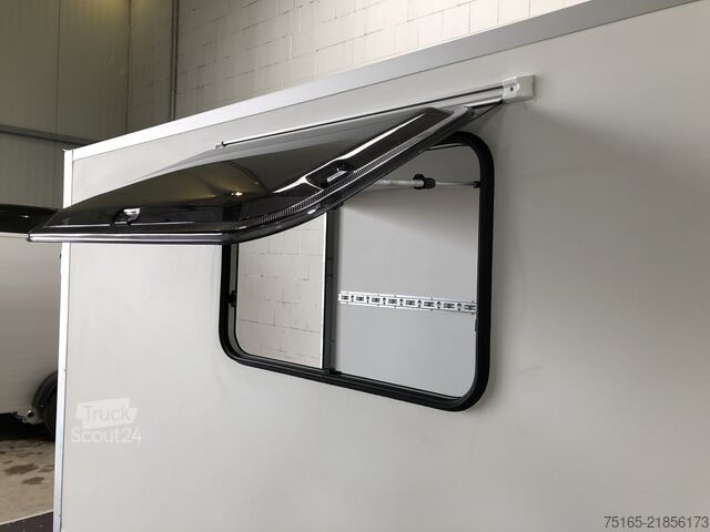 Kofferanhänger Blyss F1330HD Rampe Tür 2 Fenster Kofferanhänger
