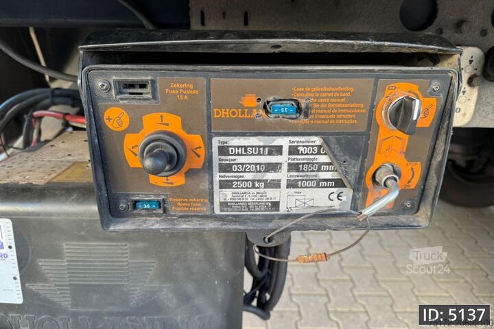 Bâches coulissantes Pacton TBD.2 / DHOLLANDIA 2500kg / Steering axle