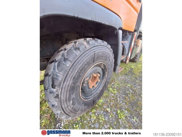 Autocamion cu destinație specială Unimog U300 405/20 4x4, Frontzapfwelle, Kipper