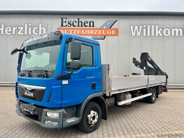 Lastebil med plan MAN TGL 12.250 | HIAB 099 BS-3*Funk*5&6 Kreis*AC*AHK
