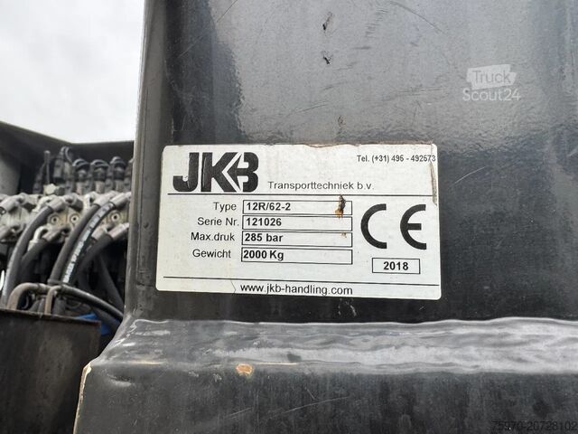 Laadplatform KWB 2018 + JKB 12R/62-2 KRAAN / ALU BORDEN / 2x STU...