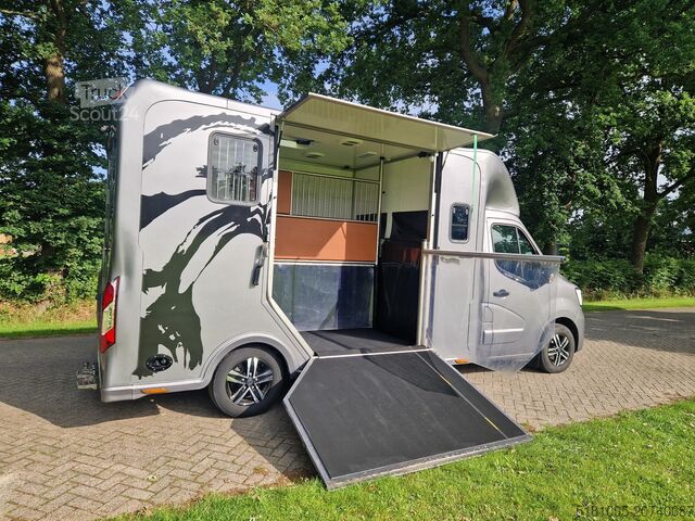 Transport av hästar Renault Master Occasion paardenwagen Automaat 5 zitplaa...