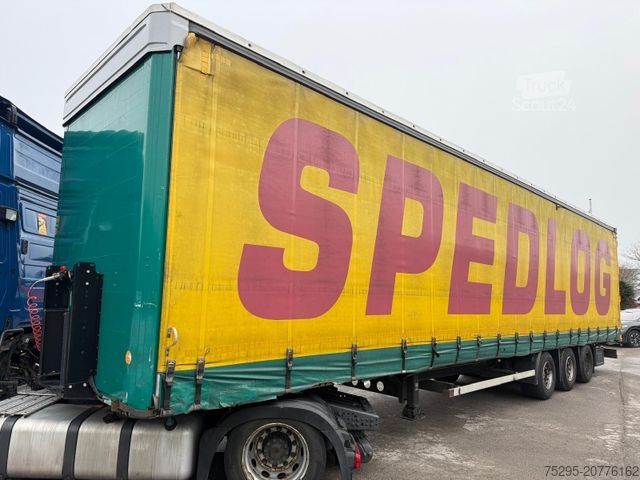 Atvērta puspiekabe ar tentu KÖGEL 3 Achs MEGA Staplerhalter Lift SAF TÜV02/26