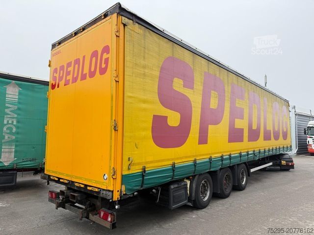 Atvērta puspiekabe ar tentu KÖGEL 3 Achs MEGA Staplerhalter Lift SAF TÜV02/26