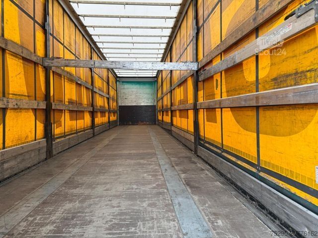 Atvērta puspiekabe ar tentu KÖGEL 3 Achs MEGA Staplerhalter Lift SAF TÜV02/26