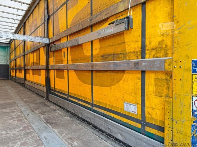 Atvērta puspiekabe ar tentu KÖGEL 3 Achs MEGA Staplerhalter Lift SAF TÜV02/26