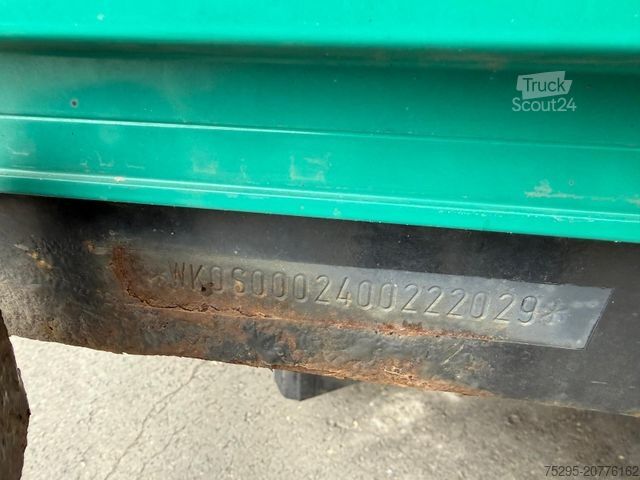 Atvērta puspiekabe ar tentu KÖGEL 3 Achs MEGA Staplerhalter Lift SAF TÜV02/26