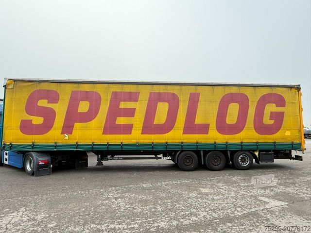 Atvērta puspiekabe ar tentu KÖGEL 3 Achs MEGA Staplerhalterung Liftachse SAF