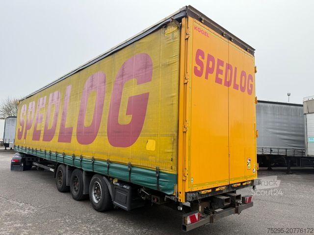 Atvērta puspiekabe ar tentu KÖGEL 3 Achs MEGA Staplerhalterung Liftachse SAF