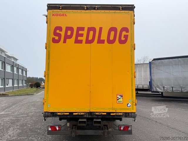 Atvērta puspiekabe ar tentu KÖGEL 3 Achs MEGA Staplerhalterung Liftachse SAF