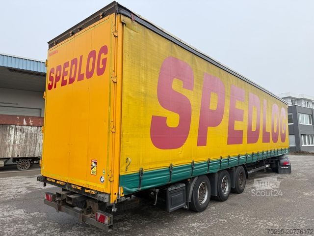 Atvērta puspiekabe ar tentu KÖGEL 3 Achs MEGA Staplerhalterung Liftachse SAF