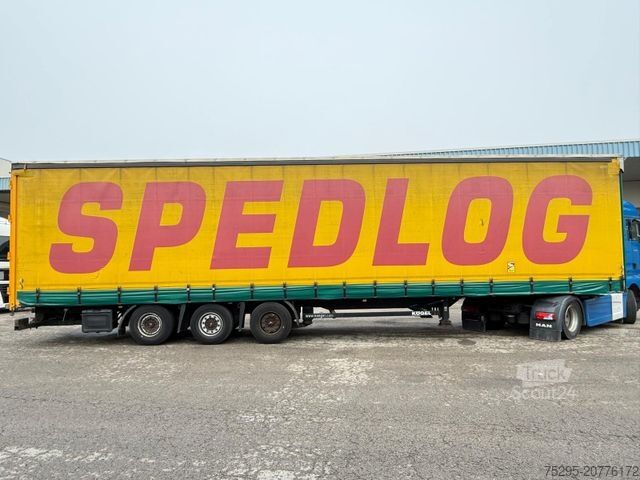 Atvērta puspiekabe ar tentu KÖGEL 3 Achs MEGA Staplerhalterung Liftachse SAF