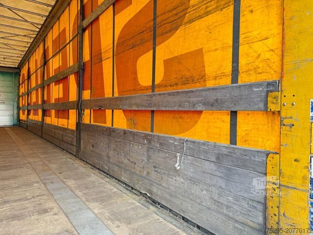 Atvērta puspiekabe ar tentu KÖGEL 3 Achs MEGA Staplerhalterung Liftachse SAF