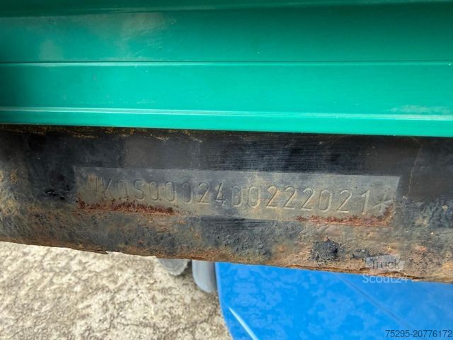 Atvērta puspiekabe ar tentu KÖGEL 3 Achs MEGA Staplerhalterung Liftachse SAF