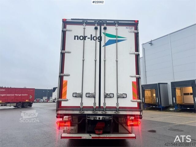 Box body Scania R660 6x4 box truck with refrigeration/freezer unit