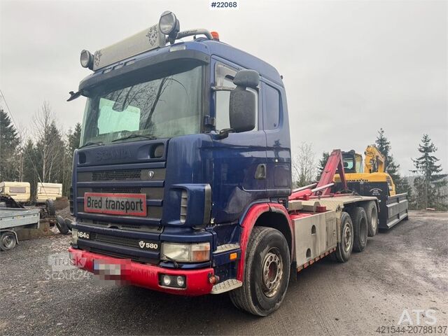 Hook arm system Scania R164 580 8x2 tridem hook truck