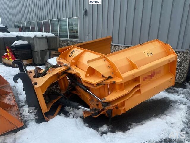 Construction equipment Schmidt folding wing snow plough