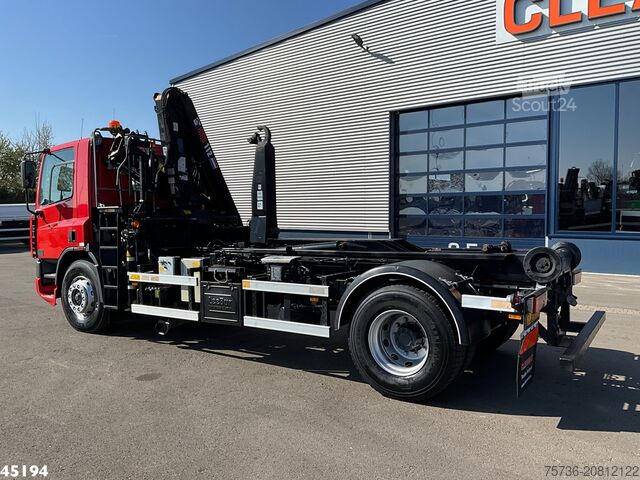 Sistema de braço de gancho DAF FA 75.290 ATI Hiab 11 Tonmeter laadkraan Just 8...