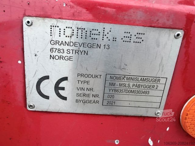 Prekybinė priekaba Tysse / Nomek 1500 L Edelstahl Sauganhänger