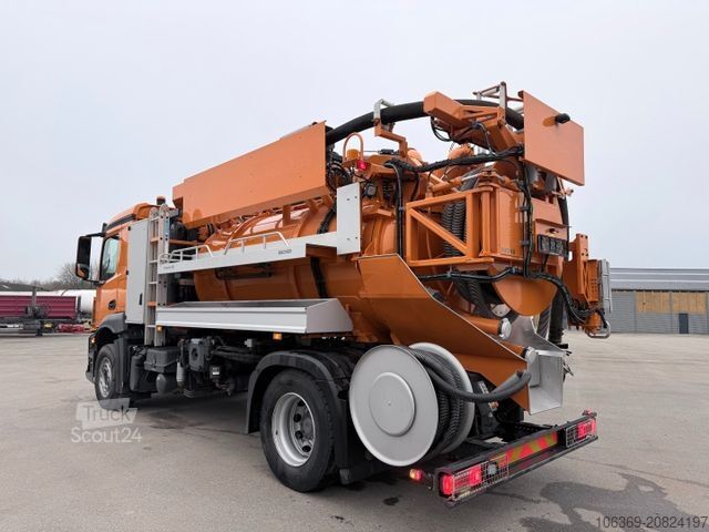 Camión cisterna de vacío MERCEDES-BENZ Actros 1833 4x2 Bucher FlexLine C60